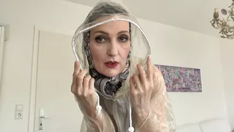 Transparent Rain Cape Joi - Cum On My Rain Poncho