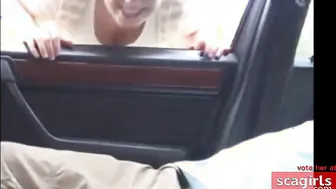 Big Breasted Girl Has Sex In The Car