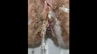 Creamy Pink Pussy Peeing? Closeup Pee Fetish