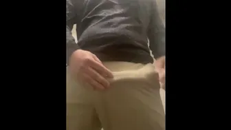 Nerd Shows Off Big Dick While Moaning And Talking Dirty