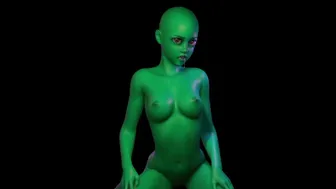 Jiggly Tits Alien Rides My Dick (Hope She Doesn't Implant Me With Eggs)