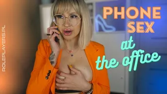 [4K] Phone Sex At The Office