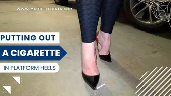 Putting Out A Cigarette In Stiletto Heels