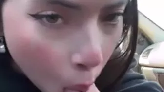 Natalia Gives You A Blowjob While Driving