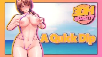 Thick Anime Milf Gets Fucked On The Beach [3D-Hentai] [A Quick Dip]