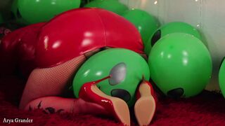 Compilation Of Air Ballons Latex Fetish Video