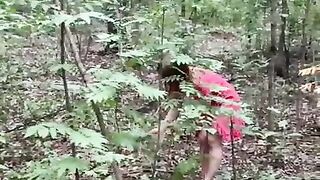 Game With Dildo In The Forest