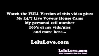 Closeup Asshole & Pussy Spreading, Feet & Toes Femdom Joi, Singing Karaoke & More - Lelu Love