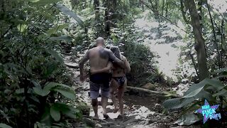 I Watch My Girlfriend Karina Fuck With A Stranger On The Forest Trail