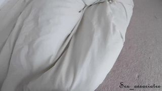 Wake Up Morning Sex With Her Parents Next Door. Cumshot On Her Silk Nightie