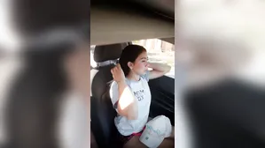 Beautiful Girl Hands Over Control Of Her Vibrator To Her Stepdad Who Drives Her To College