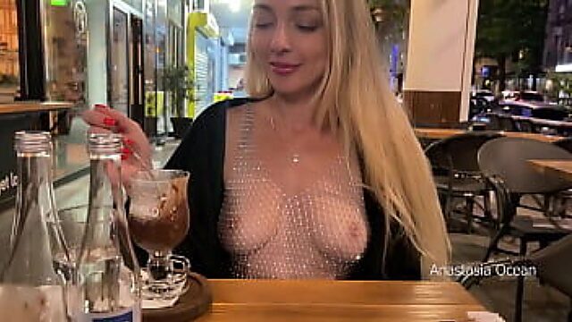 Public Topless Date: Flashing My Perfect Boobs Outdoors