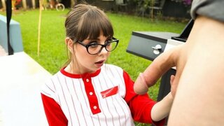 Shae Celestine - My Sisters Hot Friend [Brunette, Deepthroating, Glasses, Natural Tits, New 2018]